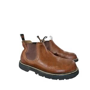 Ariat Sport Hog Mens Size 9 D Western Brown Ankle Boots Outdoor Soft Toe Stretch